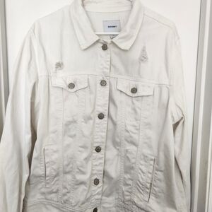 White denim woman's jacket